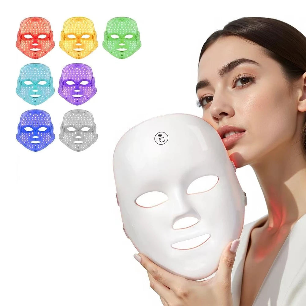 Portable 7-Color LED Facial Mask
